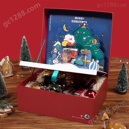 圣诞节礼盒包装 纸雕创意包装盒现货
