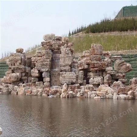 宝鸡假山造景 园林假山公司 塑石水景景观 承接各种工程