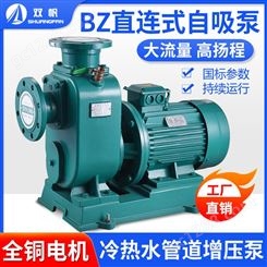 BZ自吸泵380v三相工业卧式离心泵管道泵农用大流量抽水机抽水泵