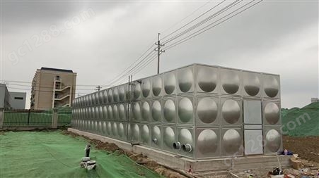 来生意商家文华组合式不锈钢方形水箱 消防供水设备厂家 蓄水能力强