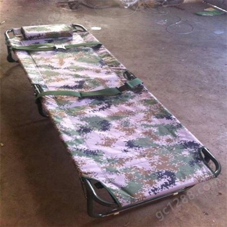 训练折叠桌床 二折钢塑行军床 钢制行军床 手提式折叠单人床