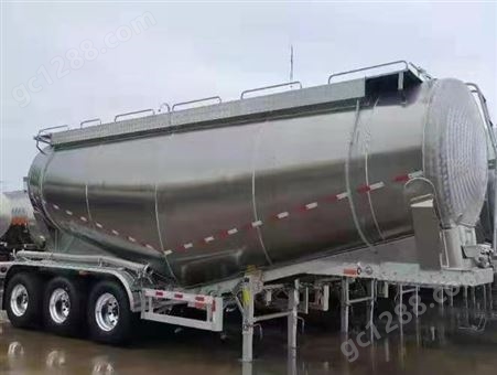 散装水泥罐车半挂 铝合金材质轻量化设计运输粉粒物料