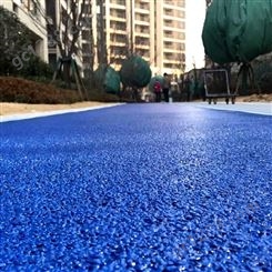 西安中南樾府小区园区彩色透水混凝土路面 厚度决定强度 TS-07