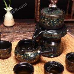 养生陶瓷整套茶具 洗茶泡茶杯 送客户礼品 锦绣 样式好看