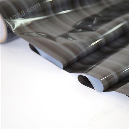 五鑫 格栅木纹耐刮转印膜 产品包装烫金装饰PVC支持定制