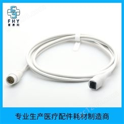 富惠阳OEM有创压电缆适用科曼12针转雅培电缆