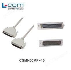 L-COM CSMN50MF-10 优良型模制D-Sub 线缆 DB50 公头 / 母头
