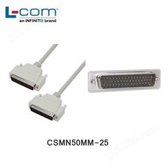 L-COM CSMN50MM-25 优良型D-Sub模制线缆 DB50公头