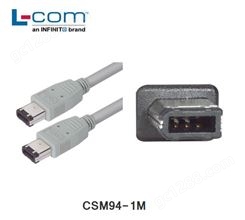 L-COM CSM94-1M IEEE-1394火线线缆 1型公头 1.0 m