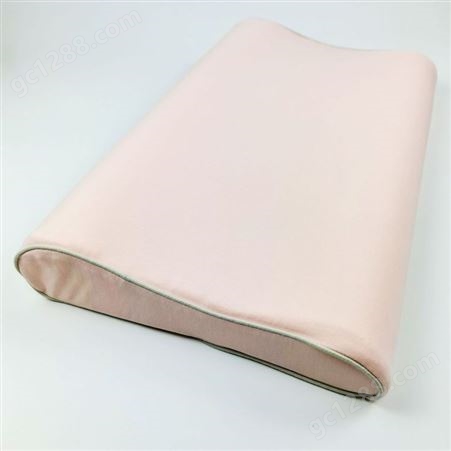 硅胶枕头套 全棉透气亲肤舒适绿色 粉色隐形拉链款枕头