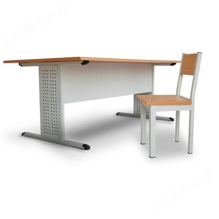 阅览桌钢木办公桌椅学校图书馆阅览室桌椅会议室培训开会学习书桌