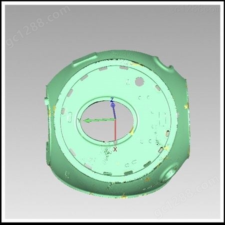 昆山张浦镇形展科技大工件测绘逆向造型3d扫描仪对风电机壳测绘出CAD图纸