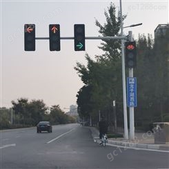 道路交通信号灯杆 人行道十字路口红绿灯 方向指示信号灯杆 厂家定制